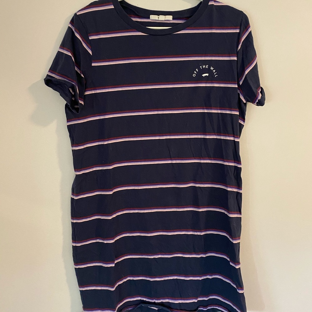 Vans striped tshirt dress